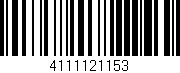 Código de barras (EAN, GTIN, SKU, ISBN): '4111121153'