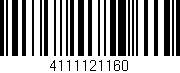 Código de barras (EAN, GTIN, SKU, ISBN): '4111121160'
