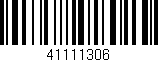 Código de barras (EAN, GTIN, SKU, ISBN): '41111306'