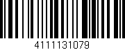 Código de barras (EAN, GTIN, SKU, ISBN): '4111131079'