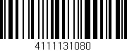 Código de barras (EAN, GTIN, SKU, ISBN): '4111131080'