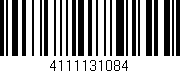 Código de barras (EAN, GTIN, SKU, ISBN): '4111131084'