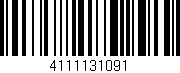 Código de barras (EAN, GTIN, SKU, ISBN): '4111131091'