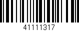Código de barras (EAN, GTIN, SKU, ISBN): '41111317'