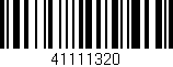 Código de barras (EAN, GTIN, SKU, ISBN): '41111320'