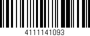 Código de barras (EAN, GTIN, SKU, ISBN): '4111141093'