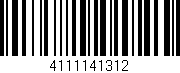 Código de barras (EAN, GTIN, SKU, ISBN): '4111141312'