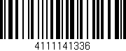 Código de barras (EAN, GTIN, SKU, ISBN): '4111141336'