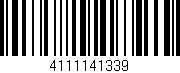 Código de barras (EAN, GTIN, SKU, ISBN): '4111141339'