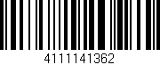 Código de barras (EAN, GTIN, SKU, ISBN): '4111141362'