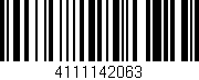 Código de barras (EAN, GTIN, SKU, ISBN): '4111142063'