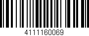 Código de barras (EAN, GTIN, SKU, ISBN): '4111160069'