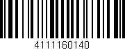 Código de barras (EAN, GTIN, SKU, ISBN): '4111160140'