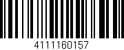 Código de barras (EAN, GTIN, SKU, ISBN): '4111160157'