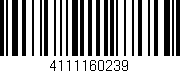 Código de barras (EAN, GTIN, SKU, ISBN): '4111160239'