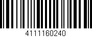 Código de barras (EAN, GTIN, SKU, ISBN): '4111160240'