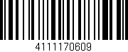 Código de barras (EAN, GTIN, SKU, ISBN): '4111170609'