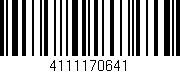Código de barras (EAN, GTIN, SKU, ISBN): '4111170641'