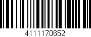 Código de barras (EAN, GTIN, SKU, ISBN): '4111170652'