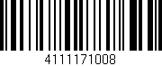 Código de barras (EAN, GTIN, SKU, ISBN): '4111171008'