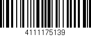 Código de barras (EAN, GTIN, SKU, ISBN): '4111175139'