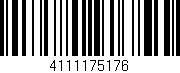 Código de barras (EAN, GTIN, SKU, ISBN): '4111175176'