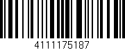 Código de barras (EAN, GTIN, SKU, ISBN): '4111175187'