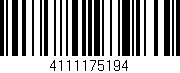 Código de barras (EAN, GTIN, SKU, ISBN): '4111175194'