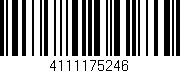 Código de barras (EAN, GTIN, SKU, ISBN): '4111175246'