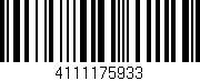 Código de barras (EAN, GTIN, SKU, ISBN): '4111175933'