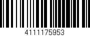Código de barras (EAN, GTIN, SKU, ISBN): '4111175953'