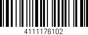 Código de barras (EAN, GTIN, SKU, ISBN): '4111176102'