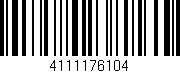 Código de barras (EAN, GTIN, SKU, ISBN): '4111176104'