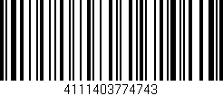 Código de barras (EAN, GTIN, SKU, ISBN): '4111403774743'