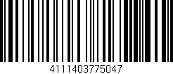 Código de barras (EAN, GTIN, SKU, ISBN): '4111403775047'