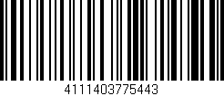 Código de barras (EAN, GTIN, SKU, ISBN): '4111403775443'