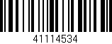 Código de barras (EAN, GTIN, SKU, ISBN): '41114534'