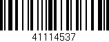 Código de barras (EAN, GTIN, SKU, ISBN): '41114537'
