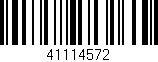 Código de barras (EAN, GTIN, SKU, ISBN): '41114572'