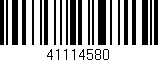 Código de barras (EAN, GTIN, SKU, ISBN): '41114580'
