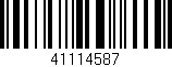Código de barras (EAN, GTIN, SKU, ISBN): '41114587'