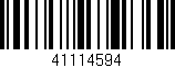 Código de barras (EAN, GTIN, SKU, ISBN): '41114594'