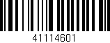 Código de barras (EAN, GTIN, SKU, ISBN): '41114601'