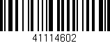 Código de barras (EAN, GTIN, SKU, ISBN): '41114602'