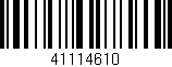 Código de barras (EAN, GTIN, SKU, ISBN): '41114610'