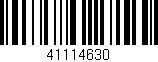 Código de barras (EAN, GTIN, SKU, ISBN): '41114630'