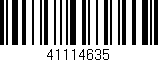 Código de barras (EAN, GTIN, SKU, ISBN): '41114635'