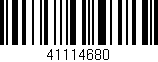 Código de barras (EAN, GTIN, SKU, ISBN): '41114680'