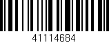 Código de barras (EAN, GTIN, SKU, ISBN): '41114684'