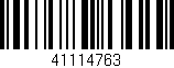 Código de barras (EAN, GTIN, SKU, ISBN): '41114763'